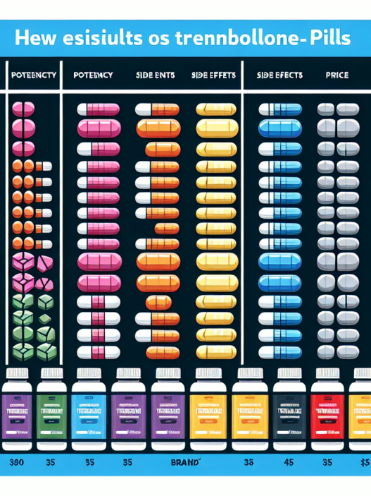 Diferencias de resultados entre marcas de Pastillas de trembolona