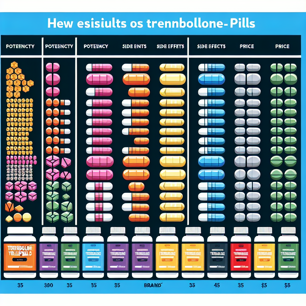 Diferencias de resultados entre marcas de Pastillas de trembolona
