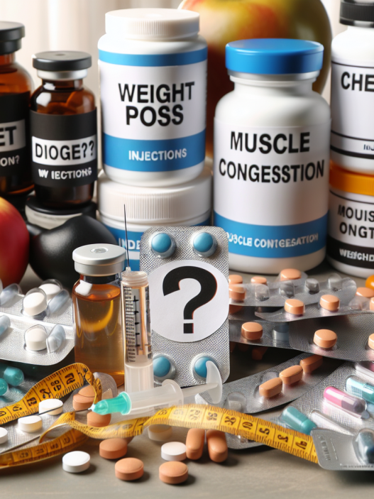 Inyecciones y pastillas para adelgazar y congestión muscular: ¿aumenta o no?