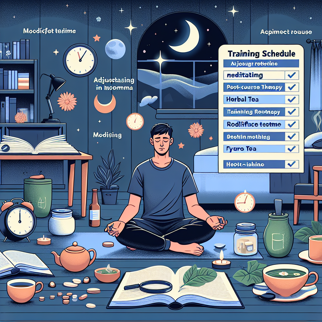 Cómo ajustar el entrenamiento si Terapia posterior al curso produce insomnio