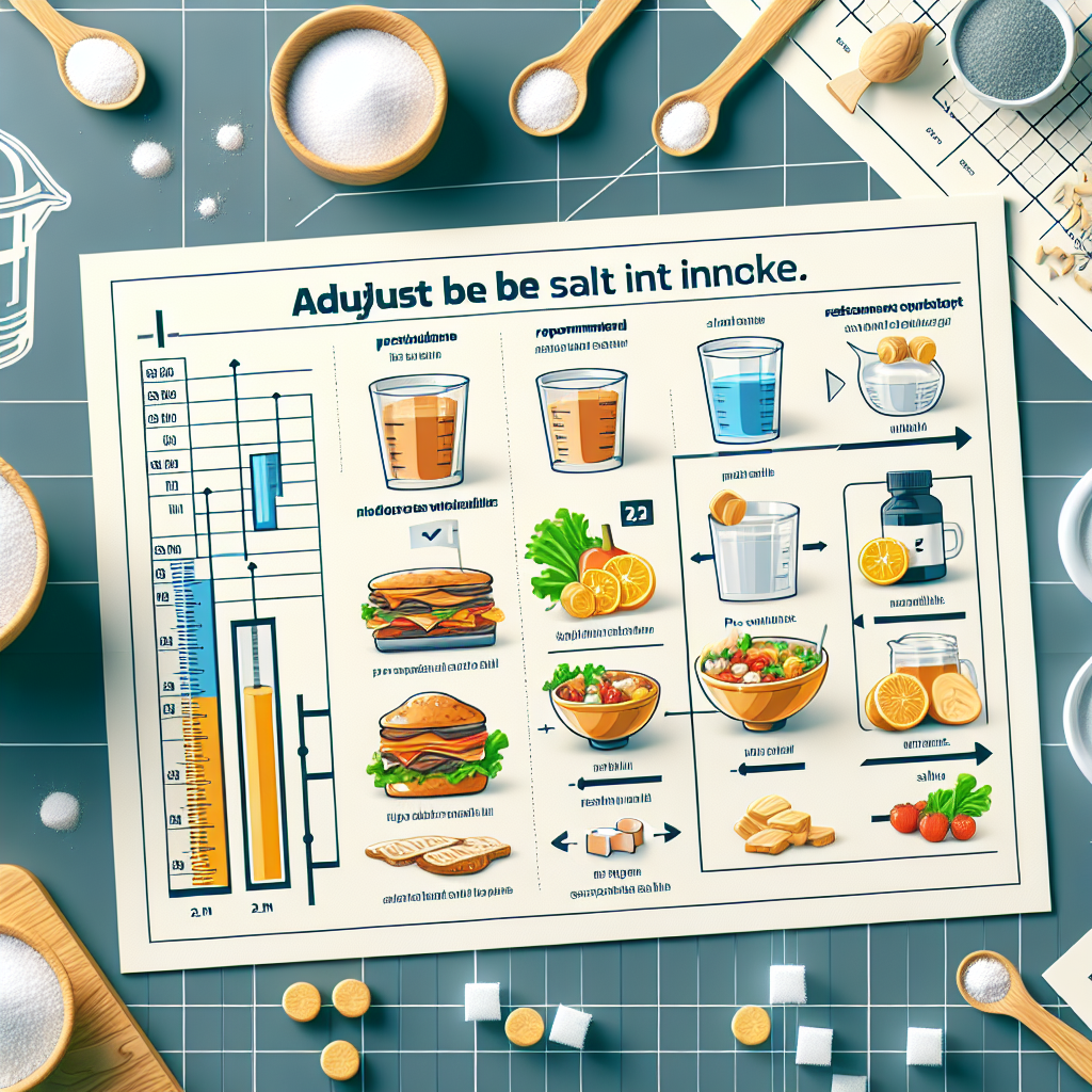 Cómo ajustar la ingesta de sal al usar Pre-Entrenamiento