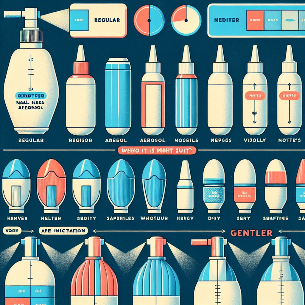 Cómo elegir entre Aerosoles nasales y su análogo más suave