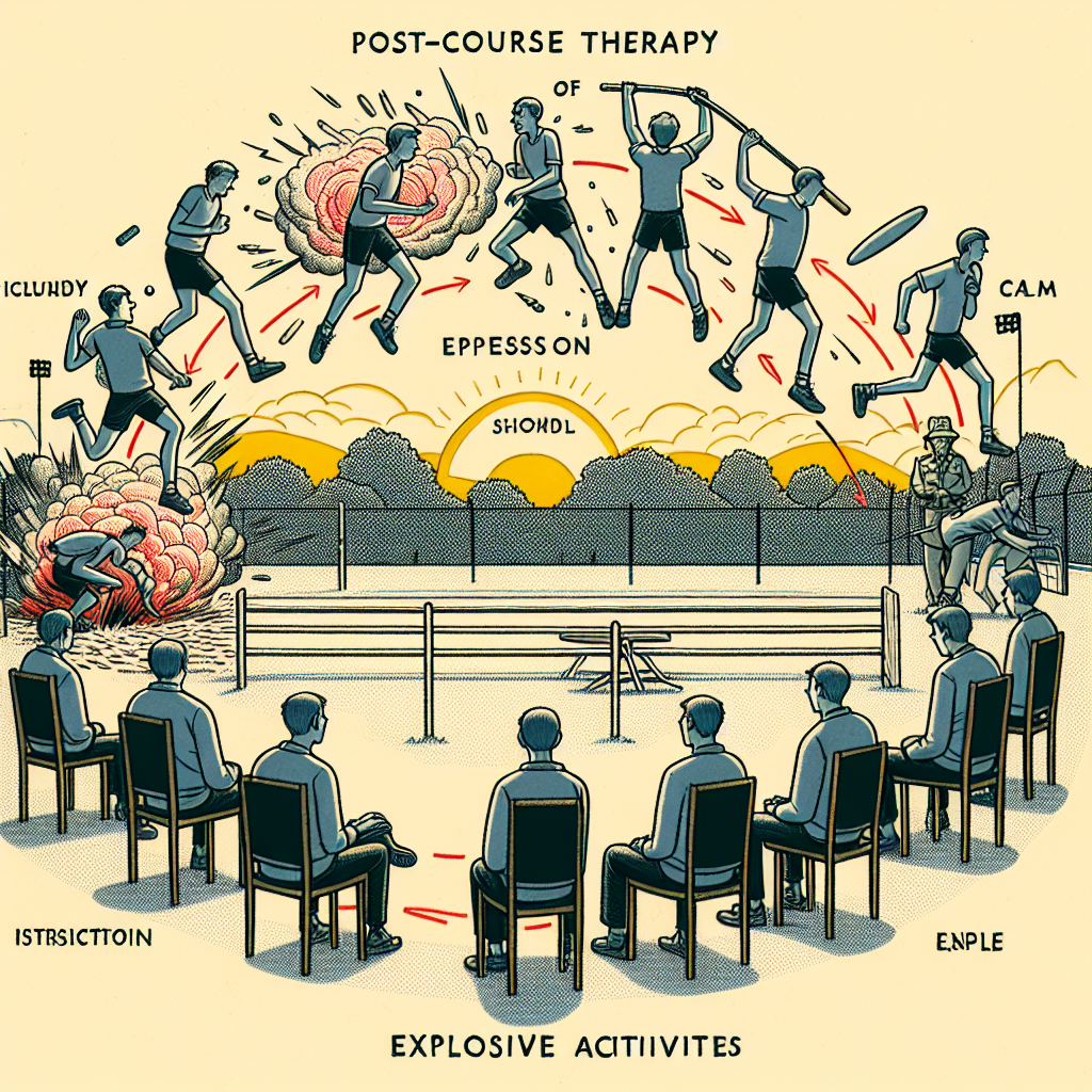 Cómo influye Terapia posterior al curso en actividades explosivas