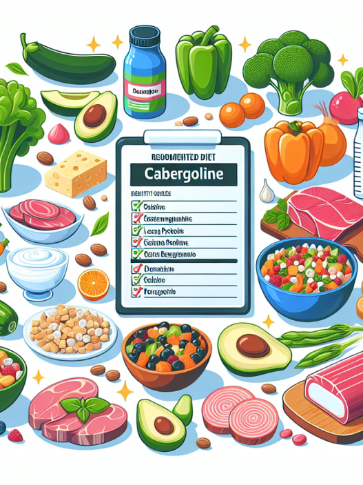 Dieta recomendada durante el uso de Cabergolina