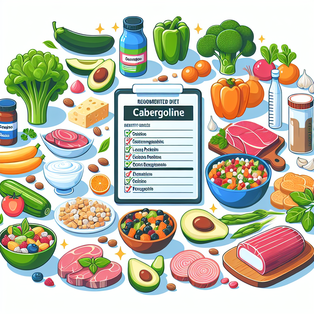 Dieta recomendada durante el uso de Cabergolina