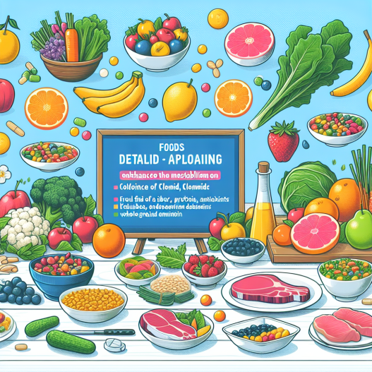 Qué alimentos facilitan el metabolismo de Clomid