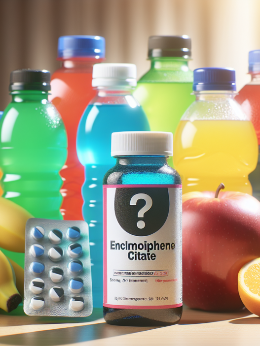 ¿Se puede mezclar Enclomiphene citrate con bebidas deportivas?